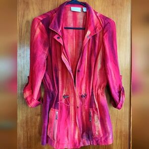 Chicos Colorful Lightweight Shirt/Jacket